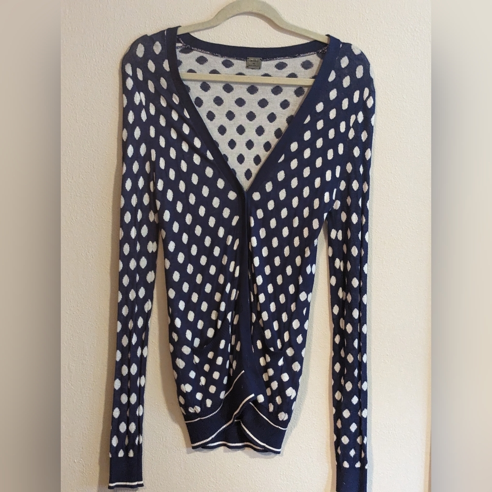 Poof Polka Dot Cardigan, Size M